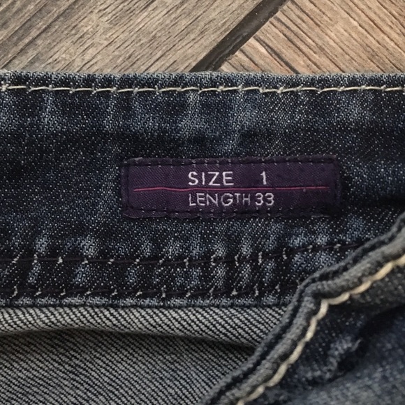 Vigoss Jeans distressed denim junior’s size 1 - Picture 6 of 6